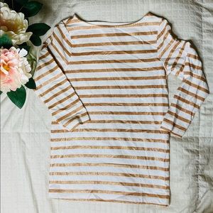 🌸Crazy 8 Girls Gold/Cream Top